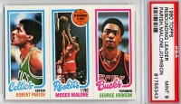 1980-81 Topps #114 97 Robert Parish/103 Moses Malone/148 George Johnson
