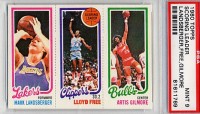 1980-81 Topps #134 140 Mark Landsberger/214 Lloyd Free/44 Artis Gilmore