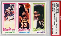 1980-81 Topps #140 151 Sidney Moncrief/133 Kareem Abdul-Jabbar/207 Mike Gale