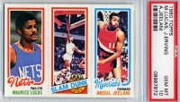 1980-81 Topps #142 158 Maurice Lucas/262 Julius Erving/62 Abdul Jeelani