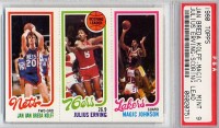 1980-81 Topps #146 162 Jan Van Breda Kolff/174 Julius Erving/139 Magic Johnson
