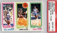 1980-81 Topps #151 170 Earl Monroe/206 James Silas/91 Terry Tyler