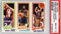 1980-81 Topps #155 183 Bobby Jones/99 Clifford Ray/235 Ben Poquette
