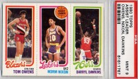 1980-81 Topps #160 201 Tom Owens/134 Norm Nixon/180 Darryl Dawkins