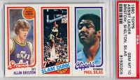 1980-81 Topps #169 236 Allan Bristow/260 Lonnie Shelton/220 Paul Silas