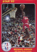 1985 Star Slam Dunk Supers 5x7 #5 Michael Jordan