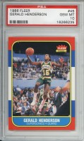 1986-87 Fleer #45 Gerald Henderson