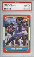1986-87 Fleer #51 Eddie Johnson