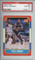 1986-87 Fleer #55 Steve Johnson