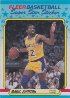 1988-89 Fleer Stickers #6 Magic Johnson