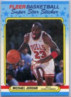 1988-89 Fleer Stickers #7 Michael Jordan