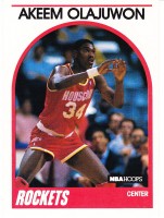 1989-90 Hoops #180 Hakeem Olajuwon