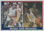 1991 Collegiate Collection National Promos #NNO Magic Johnson/ Michael Jordan