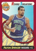 1991-92 Fleer Rookie Sensations #6 Felton Spencer