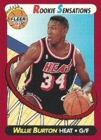 1991-92 Fleer Rookie Sensations #7 Willie Burton
