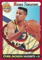 1991-92 Fleer Rookie Sensations #8 Chris Jackson