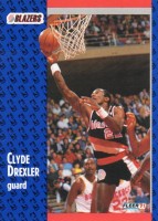 1991-92 Fleer Tony's Pizza #78 Clyde Drexler