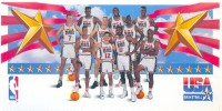 1991-92 SkyBox Mark And See Minis #NNO Team Photo/Patrick Ewing/Larry Bird/Michael Jordan/Scottie Pippen/Charles Barkley/Magic Johnson/Chris Mullin/David Robinson/John Stockton/Karl Malone