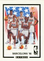 1991-92 SkyBox #NNO(1) Team USA Card/Patrick Ewing/Larry Bird/Michael Jordan/Scottie Pippen/Charles Barkley/Magic Johnson/Chris Mullin/David Robinson/John Stockton/Karl Malone