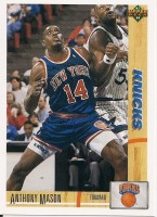1991-92 Upper Deck #430 Anthony Mason