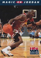 1992 SkyBox USA #105 Magic On Jordan/Michael Jordan