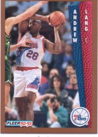 1992-93 Fleer #406 Andrew Lang