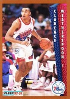 1992-93 Fleer #409 Clarence Weatherspoon
