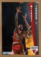 1992-93 Fleer Magazine Sheet #32 Michael Jordan