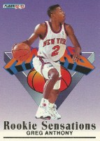 1992-93 Fleer Rookie Sensations #1 Greg Anthony