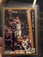 1992-93 Fleer Tony's Pizza #61 John Stockton