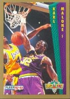 1992-93 Fleer Tony's Pizza #93 Karl Malone SD