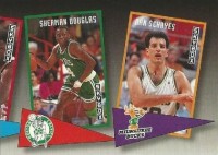 1992-93 SkyBox School Ties #ST9 Sherman Douglas/Danny Schayes