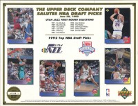 1993 Upper Deck Draft Party Sheets #26 Utah Jazz/Shaquille O'Neal/Alonzo Mourning/Christian Laettner/Jim Jackson/LaPhonso Ellis/Tom Gugliotta