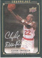 2007-08 Chronology Autographs Gold #168 Clyde Drexler