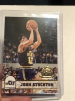 1993-94 Hoops Fifth Anniversary Gold #219 John Stockton