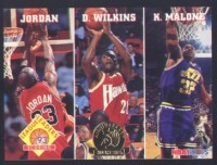 1993-94 Hoops Fifth Anniversary Gold #283 Michael Jordan/Dominique Wilkins/Karl Malone LL