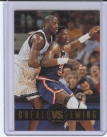 1993-94 SkyBox Premium Showdown Series #SS2 Shaquille O'Neal/Patrick Ewing