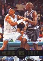 1993-94 SkyBox Premium Showdown Series #SS3 Alonzo Mourning/Shaquille O'Neal