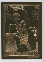 1994-00 Bleachers 23 Karat Gold #27 Shaquille O'Neal (Triple Image) Classic