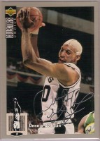 1994-95 Collector's Choice Silver Signature #10 Dennis Rodman