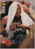 1994-95 Collector's Choice Silver Signature #202 Dennis Rodman PRO
