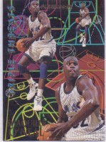 1994-95 Fleer Triple Threats #7 Shaquille O'Neal