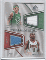 2007-08 SP Game Used Authentic Fabrics Dual #WB Delonte West/ Earl Boykins