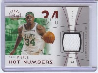 2003-04 Flair Final Edition Hot Numbers Jerseys 175 #PP Paul Pierce