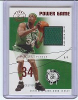 2003-04 Flair Final Edition Power Game Jerseys 175 #PP Paul Pierce