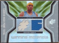 2007-08 SPx Winning Materials Jersey Numbers #KM Kenyon Martin