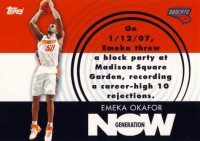 2007-08 Topps Generation Now #GN7 Emeka Okafor