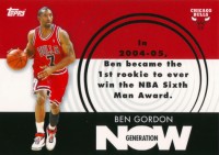 2007-08 Topps Generation Now #GN8 Ben Gordon