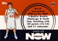 2007-08 Topps Generation Now #GN16 David Lee