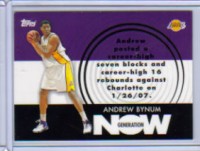 2007-08 Topps Generation Now #GN17 Andrew Bynum